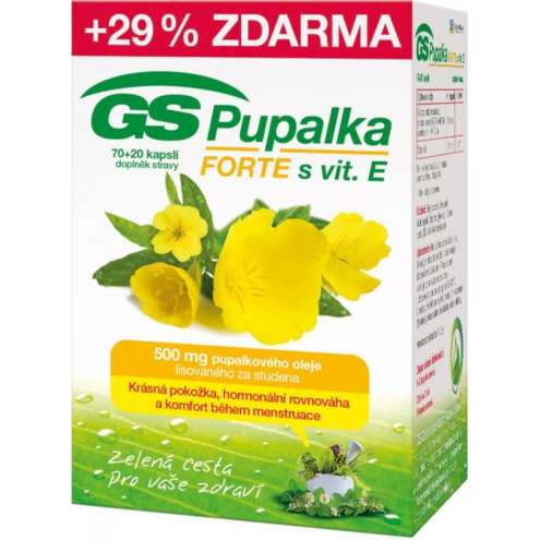 GS Pupalka Forte s vitaminem E cps.70+20